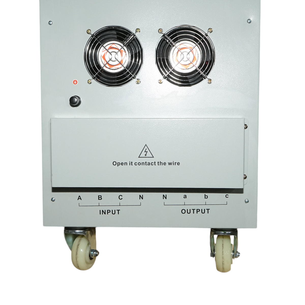 Stabilizator automat de tensiune 100KVA trifazat cu servomotor, bypass, afisaj LCD Breckner Germany - imagine 9