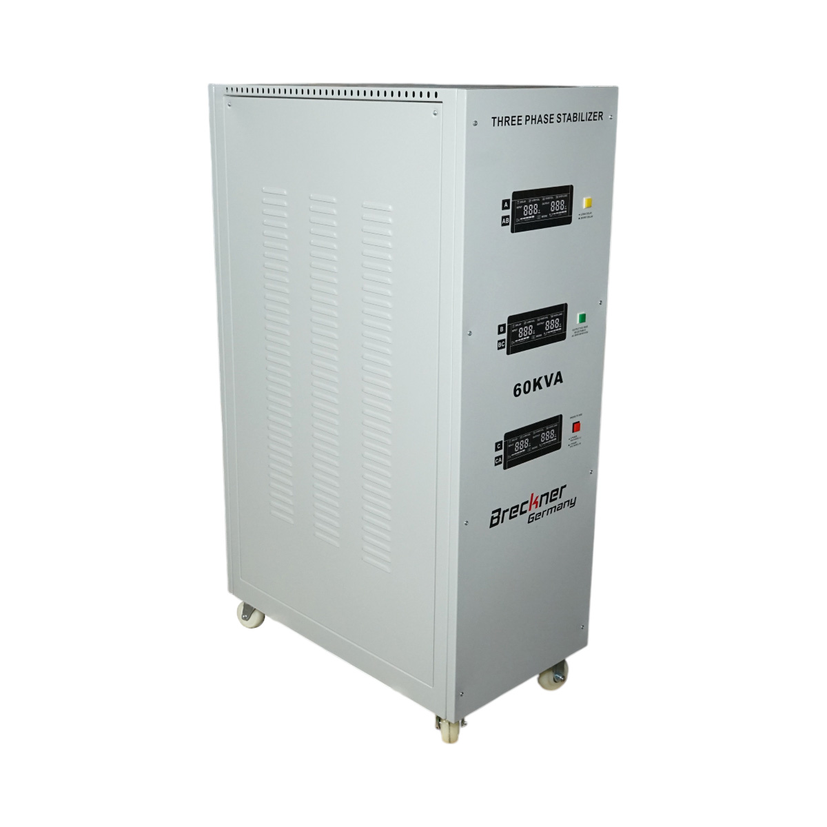 Stabilizator automat de tensiune 60KVA trifazat cu servomotor, bypass, afisaj LCD Breckner Germany - imagine 4