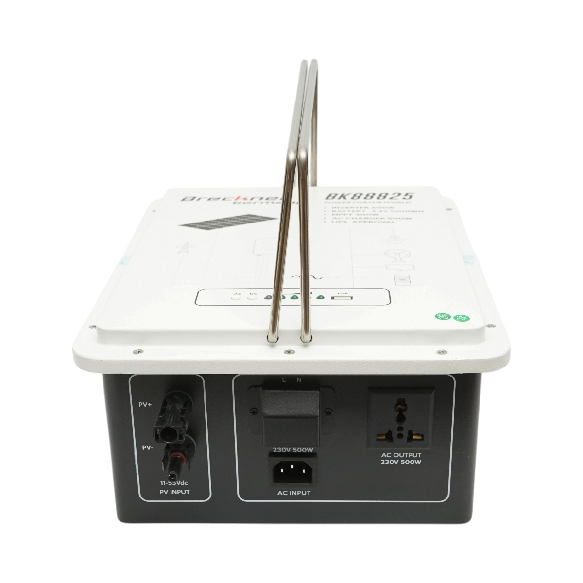 Sistem solar fotovoltaic portabil All-in-One cu invertor 500W, MPPT 300W, baterie integrata 1kWh LiFePO4 3.2V 314Ah, functie UPS Breckner Germany - imagine 2