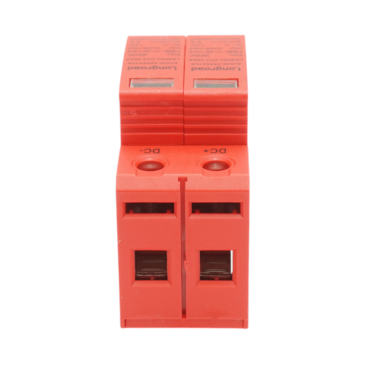 Descarcator supratensiune cu semnalizare sisteme fotovoltaice DC 2P tip C 500VDC LRSPD2-DC5-40KA Longroad - imagine 3