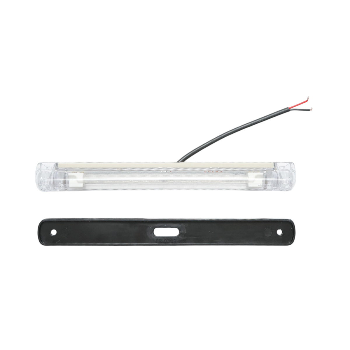 Lampa pozitie cabina camion LED 24V alba 6 LED-uri 240x26x25mm Breckner Germany - imagine 2