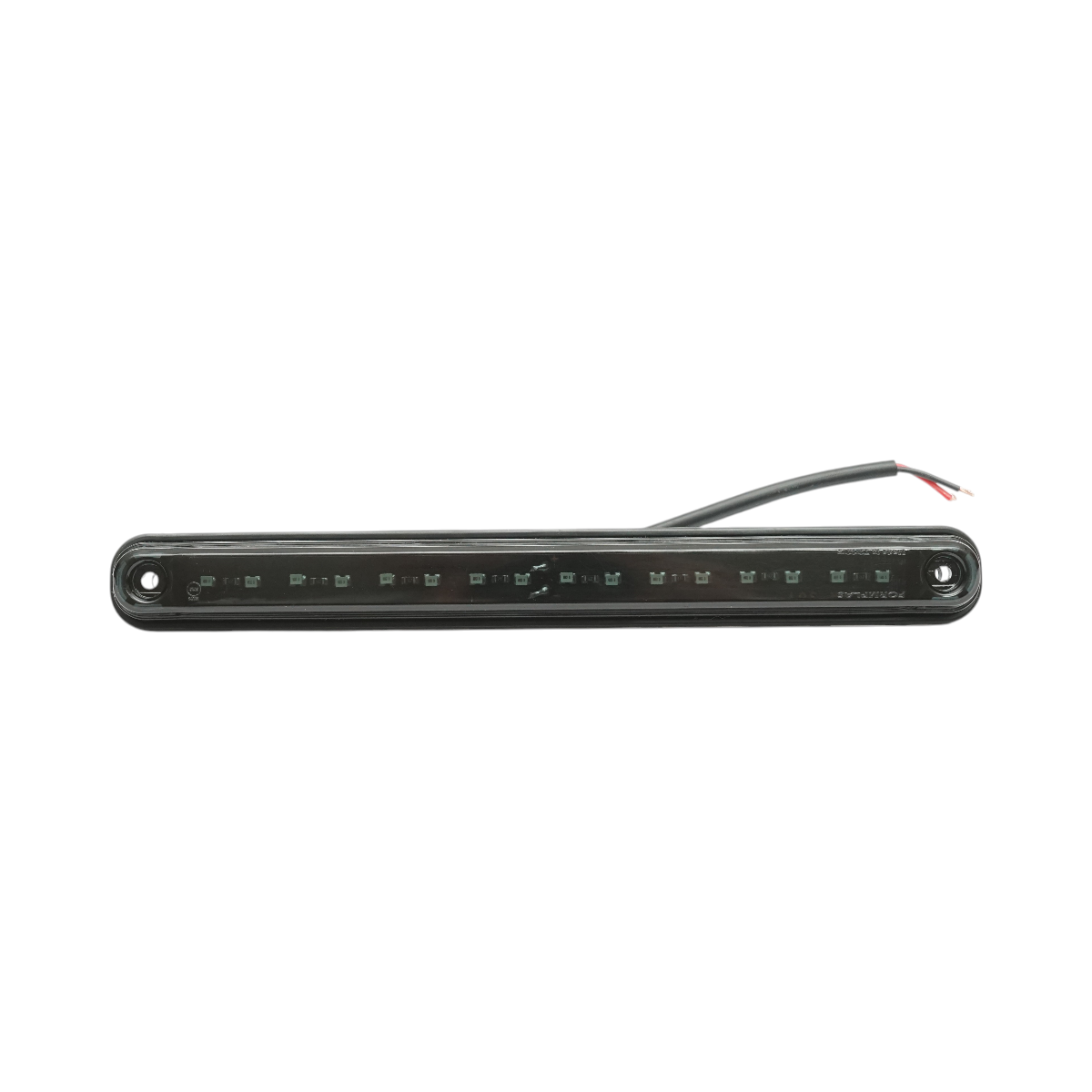 Lampa gabarit laterala LED slim 12-24V rosu fumuriu 16 LED-uri 235x26.5x21mm Breckner Germany