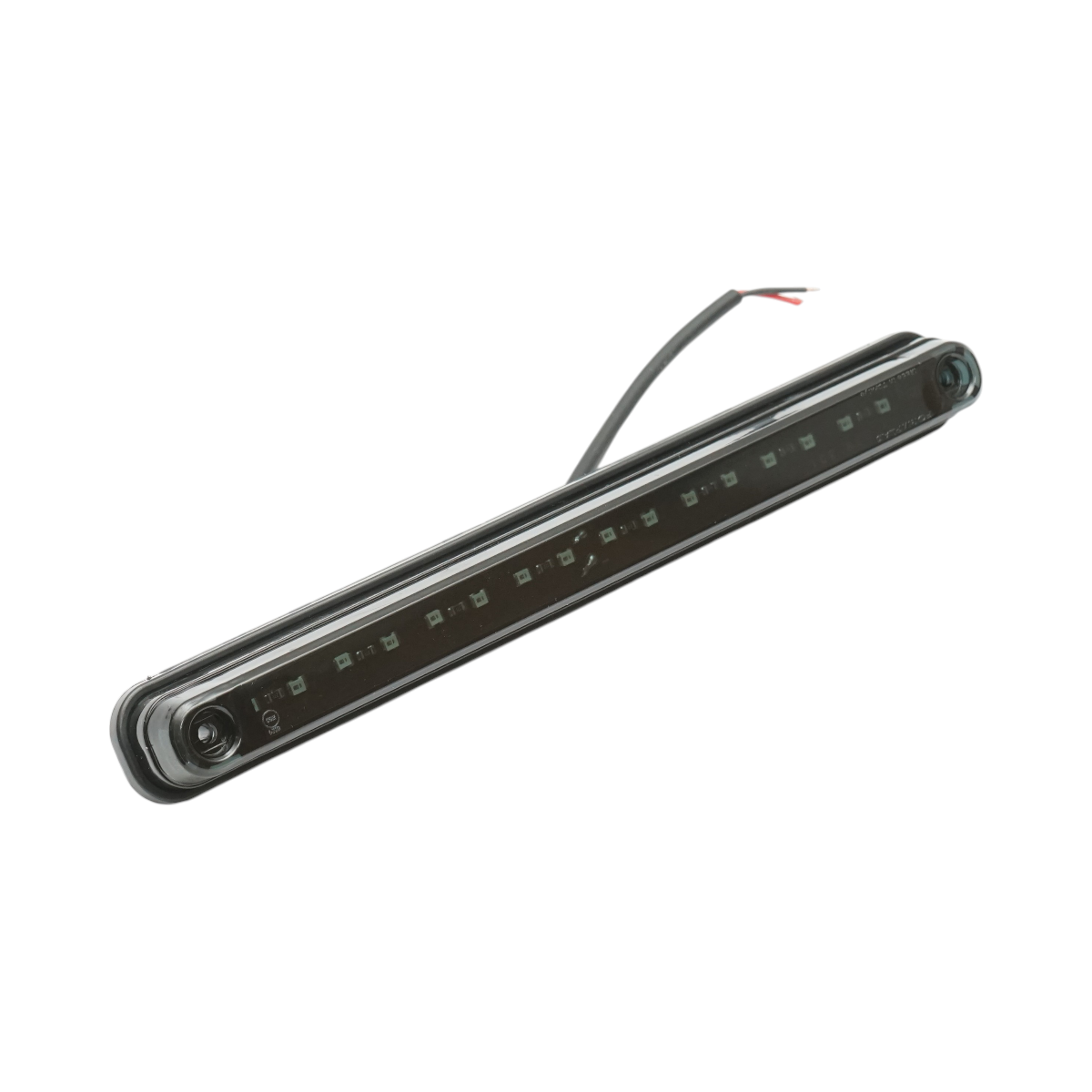 Lampa gabarit laterala LED slim 12-24V rosu fumuriu 16 LED-uri 235x26.5x21mm Breckner Germany - imagine 3