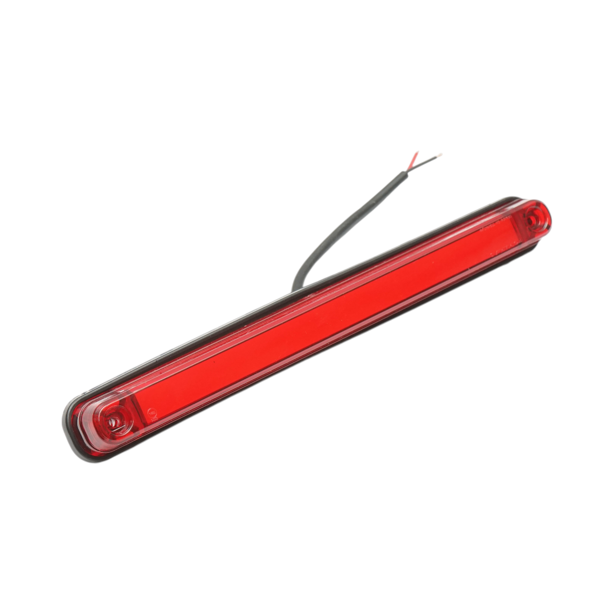 Lampa gabarit laterala LED NEON 12-24V rosie slim 235x26.5x21mm Breckner Germany - imagine 3