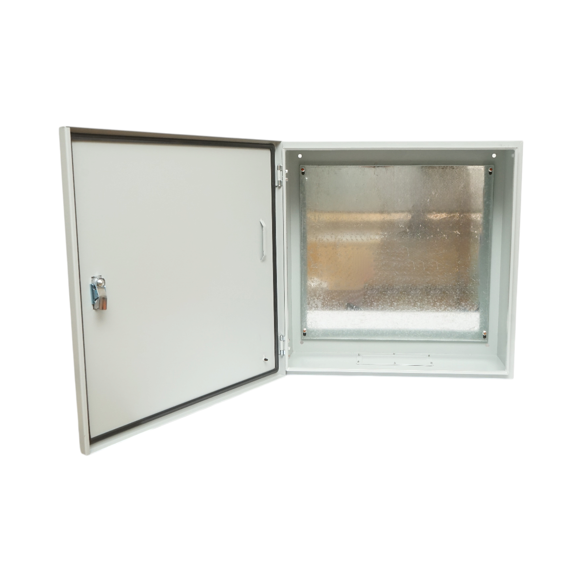 Tablou electric metalic exterior cu contrapanou 600x600x250mm IP65 Longroad - imagine 2