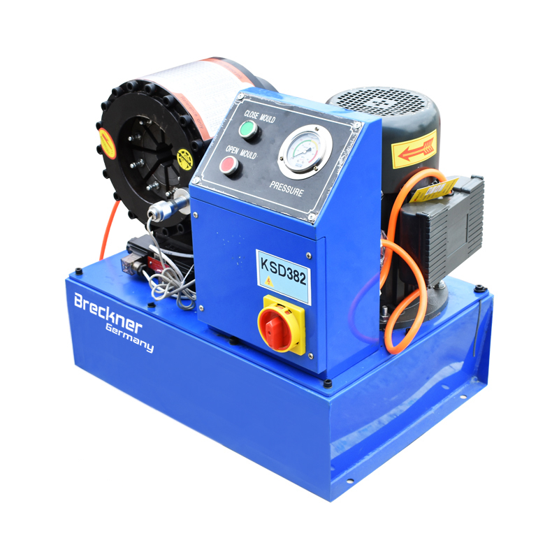 Masina de sertizat furtunuri hidraulice fi 6-38mm 3kW, 220V cu schimbare rapida Breckner Germany