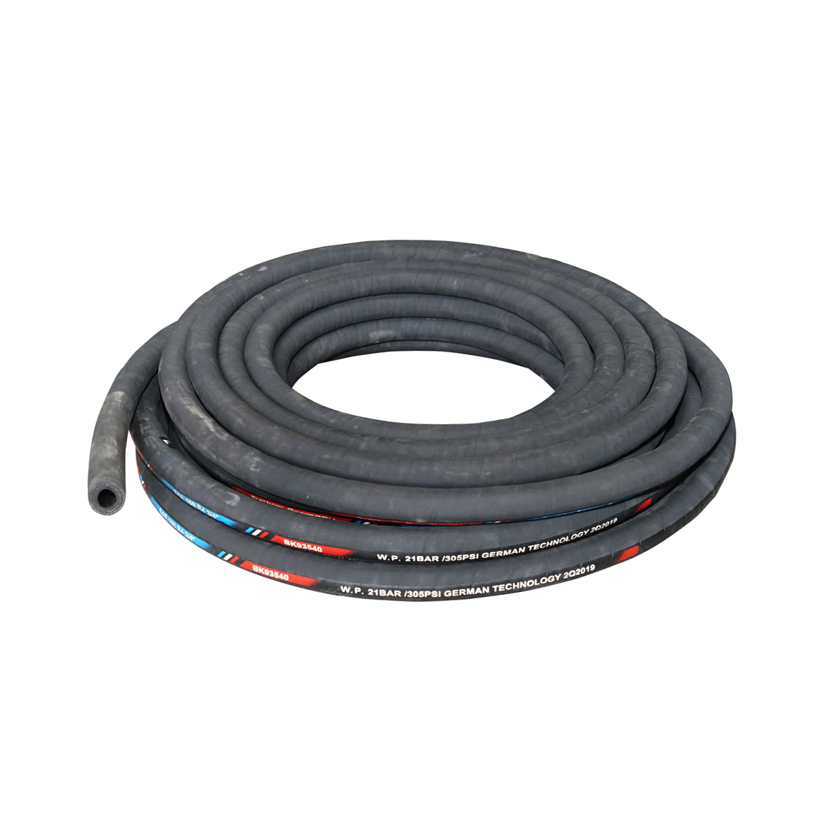 Rola furtun presiune hidraulic 25m cu dubla insertie textila DN19 (int. FI19 / ext. FI35) SAE100 R4 3/4