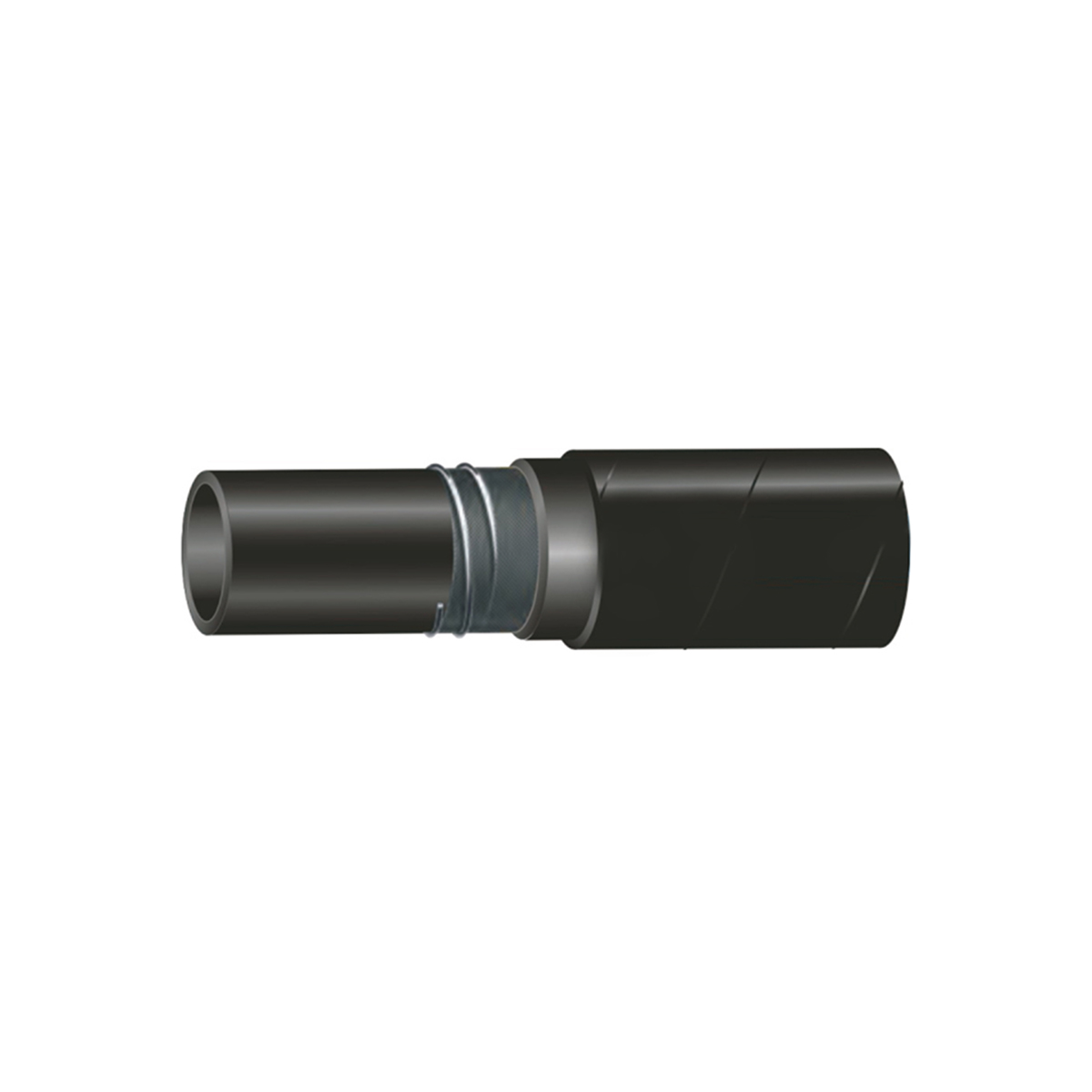 Rola furtun presiune hidraulic 25m cu dubla insertie textila DN38 (int. FI38/ext. FI55) SAE 100 R4 1-1/2 - imagine 2