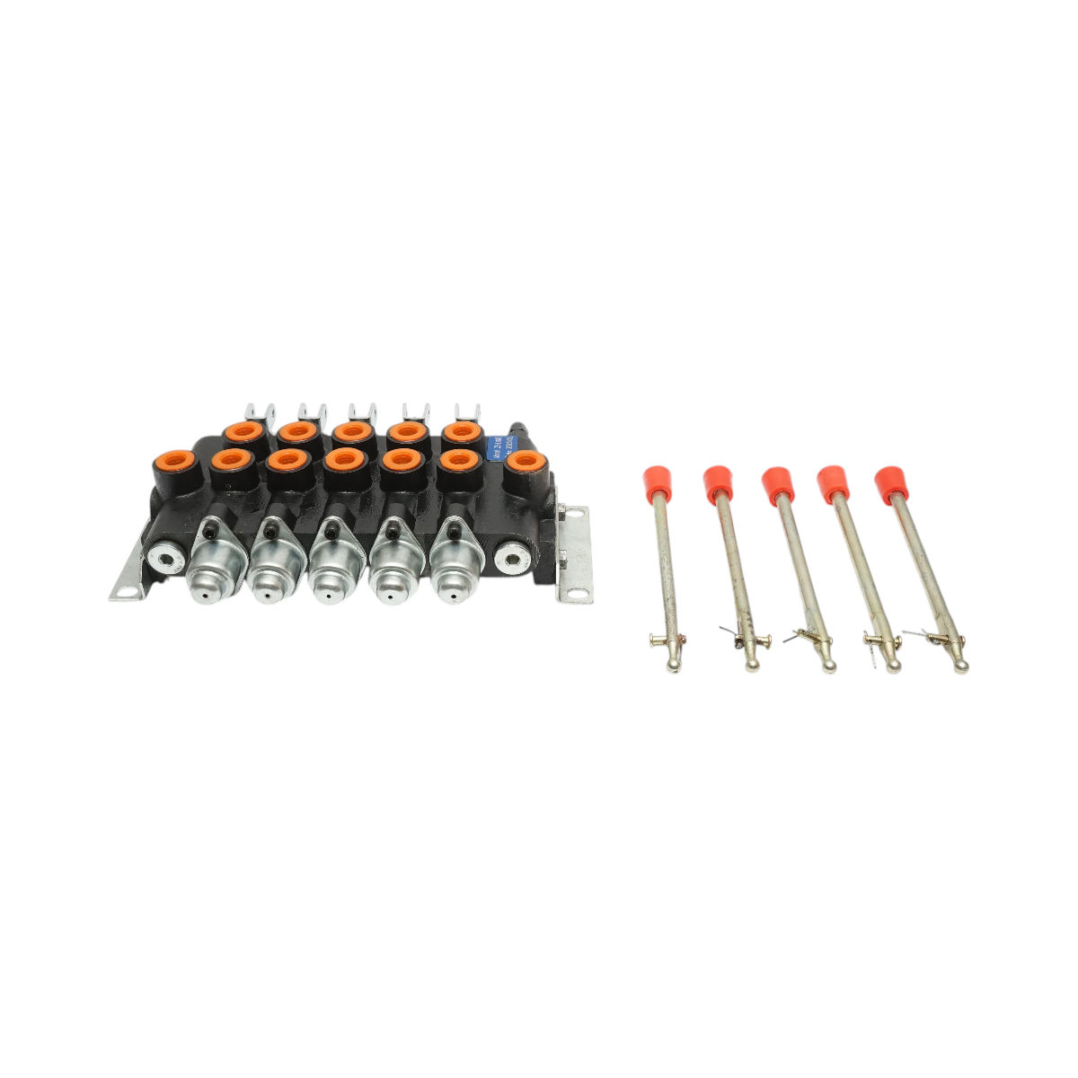 Distribuitor hidraulic 5 manete, debit 80L/min, presiune 200 bar Breckner Germany - imagine 3