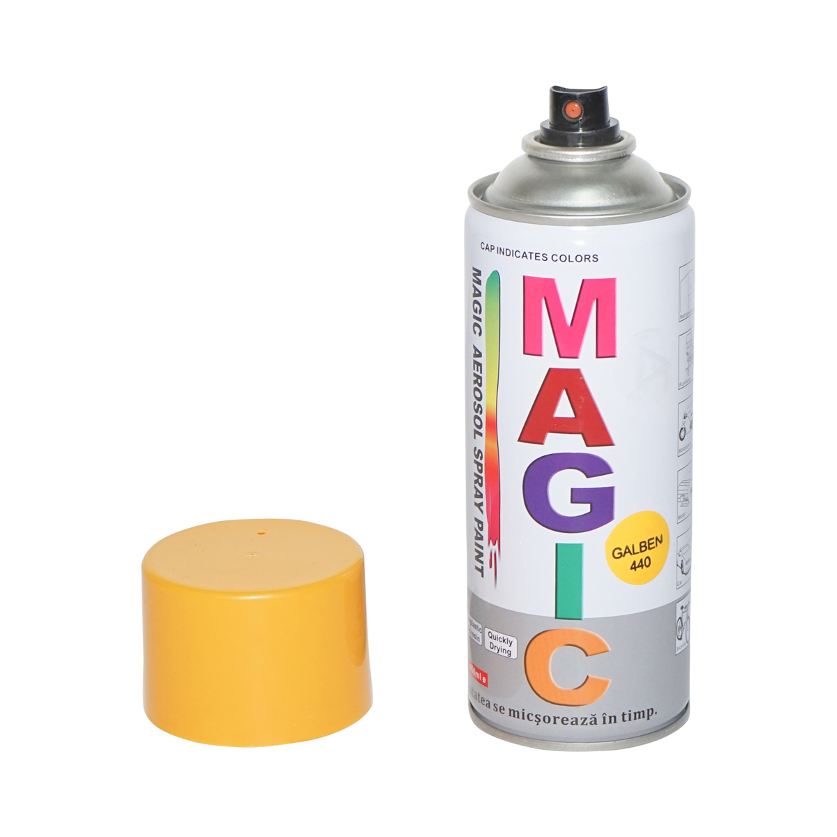 Spray vopsea Magic galben taxi 440 450 ml - imagine 2