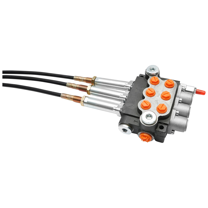 Distribuitor hidraulic cu 3 manete, lungime cablu 2m presiune 250 bar debit 40L/min Breckner Germany - imagine 4