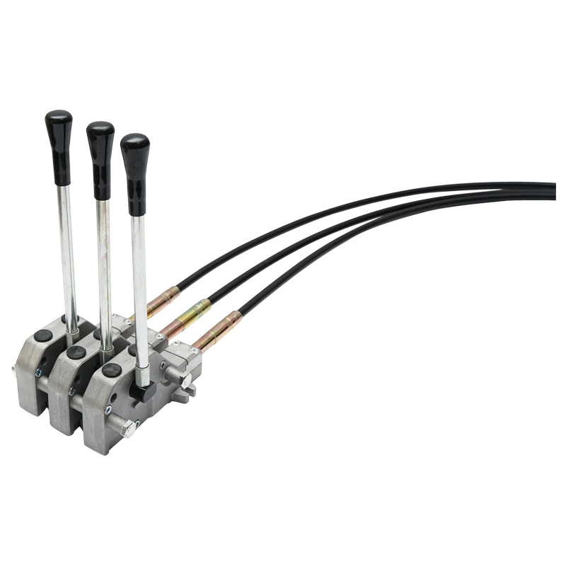 Distribuitor hidraulic cu 3 manete, lungime cablu 2m presiune 250 bar debit 40L/min Breckner Germany - imagine 5