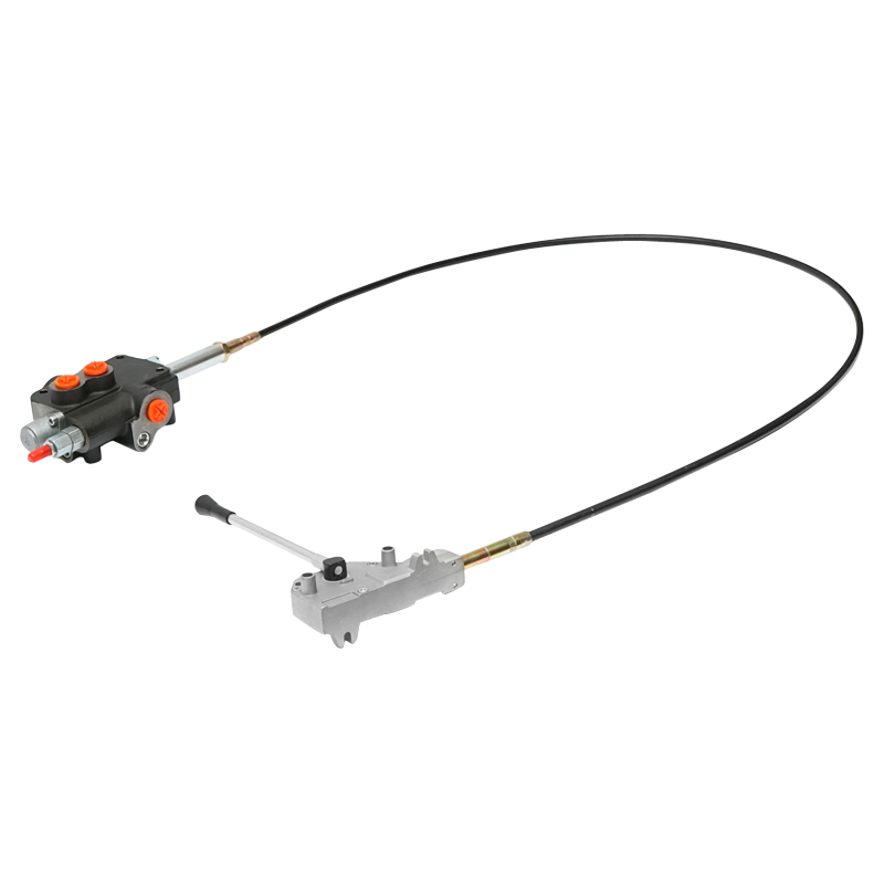 Distribuitor hidraulic cu 1 maneta, lungime cablu 2m presiune 250 bar debit 80L/min Breckner Germany - imagine 2