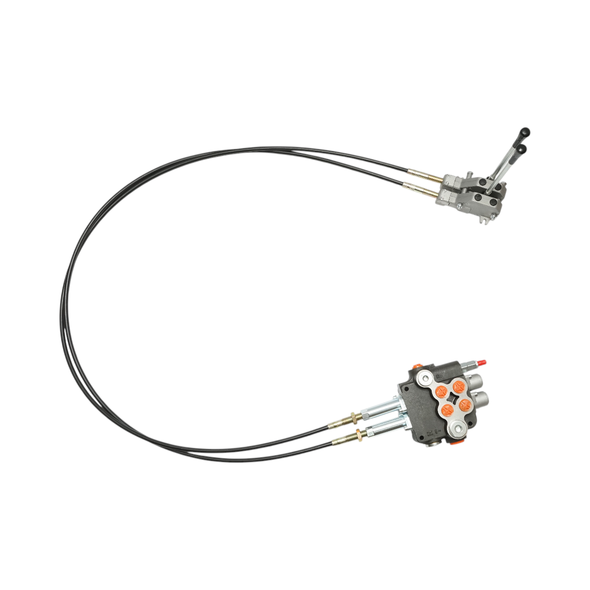 Distribuitor hidraulic cu 2 manete, lungime cablu 2m, presiune 250 bar, debit 80L/min Breckner Germany - imagine 4