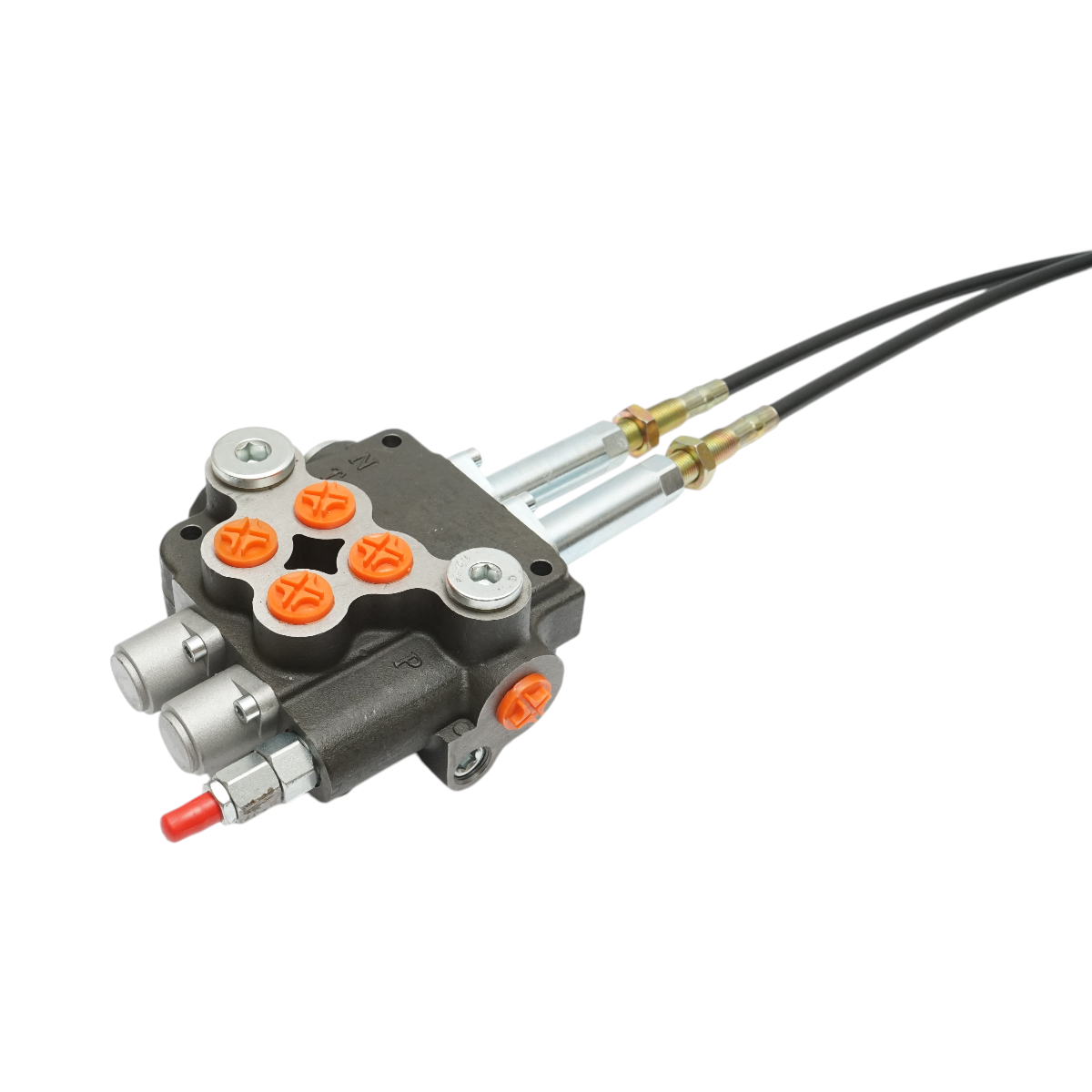 Distribuitor hidraulic cu 2 manete, lungime cablu 2m, presiune 250 bar, debit 80L/min Breckner Germany - imagine 5