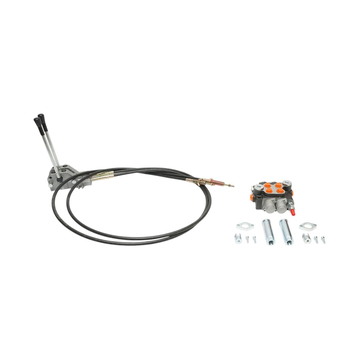Distribuitor hidraulic cu 2 manete, lungime cablu 2.5m, presiune 250 bar, debit 40L/min Breckner Germany - imagine 2