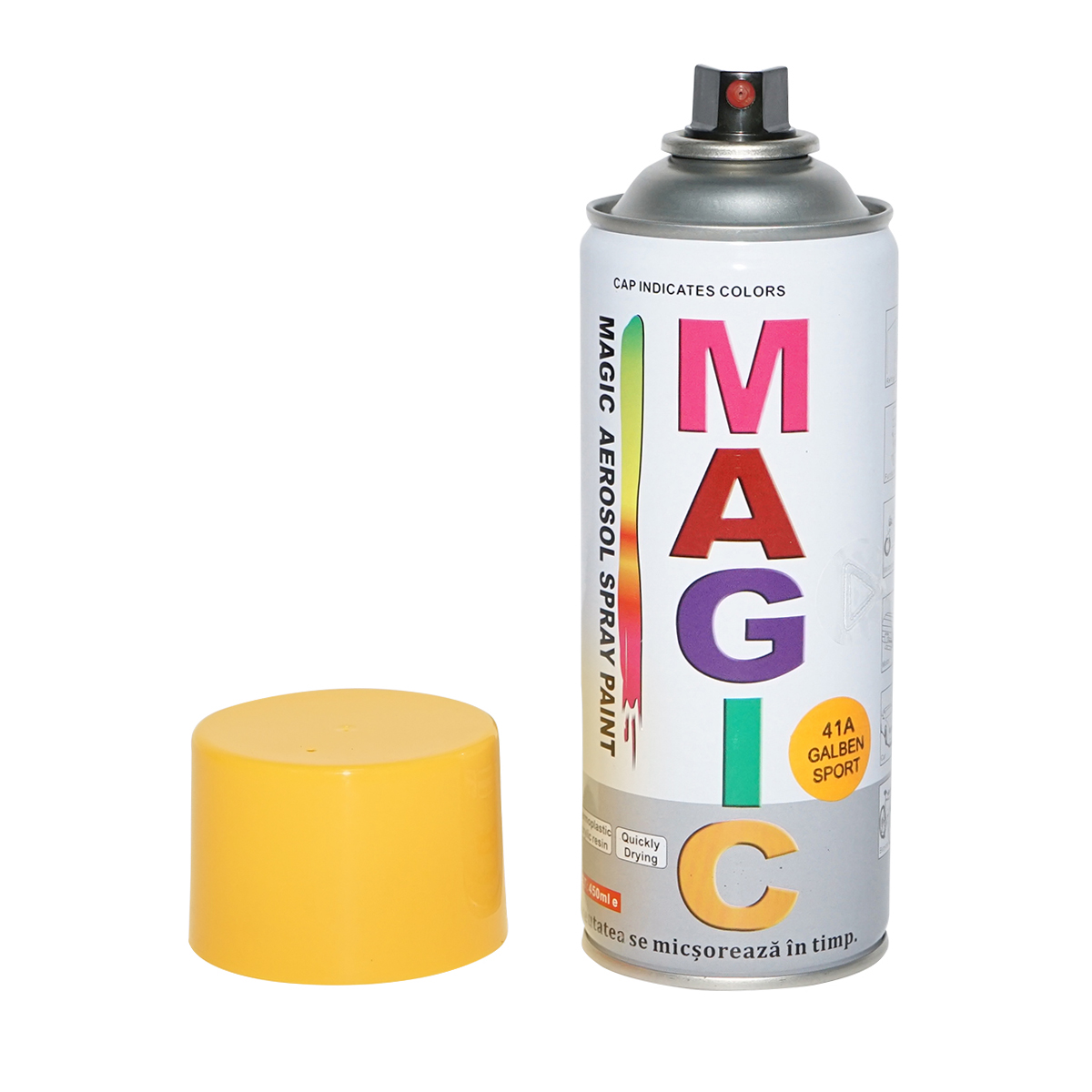 Spray vopsea Magic galben sport 41A 400 ml - imagine 3