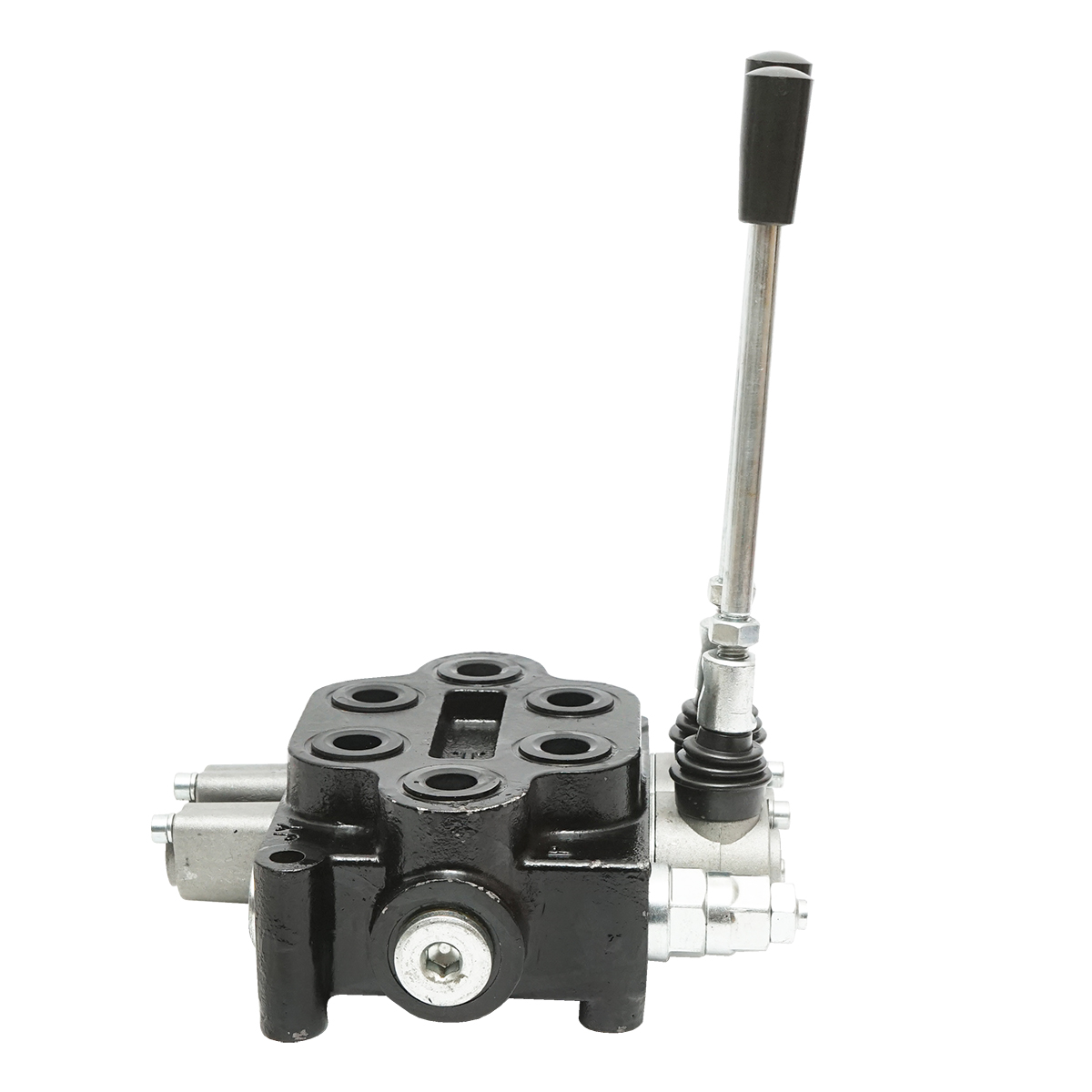 Distribuitor hidraulic cu 2 manete 150 Bar, debit 80L/min M22x1.5mm pentru Tractor Forestier si Graifer - imagine 2
