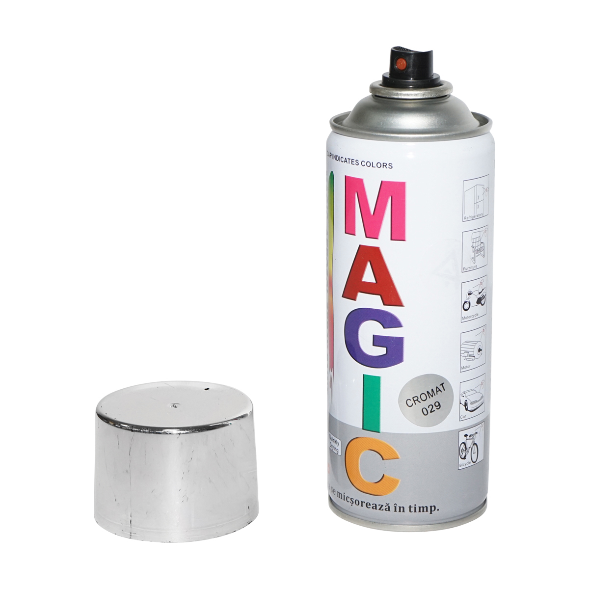 Spray vopsea Magic cromat metalizat 029 450 ml - imagine 3