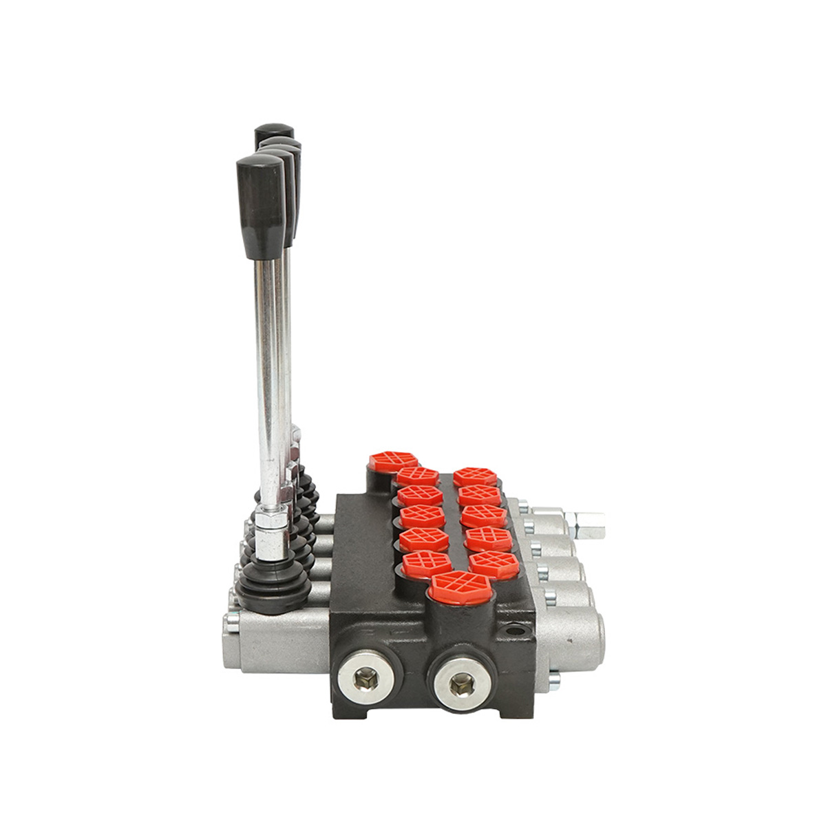 Distribuitor hidraulic cu 5 manete debit 40L/min cu levier si reductie incluse -15 /+80 Breckner Germany - imagine 4
