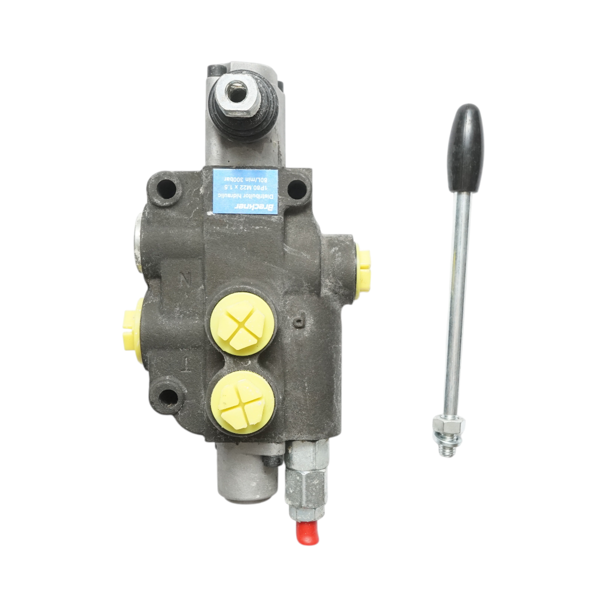 Distribuitor hidraulic cu 1 maneta debit 80L/min cu levier -15 /+80 Breckner Germany - imagine 2