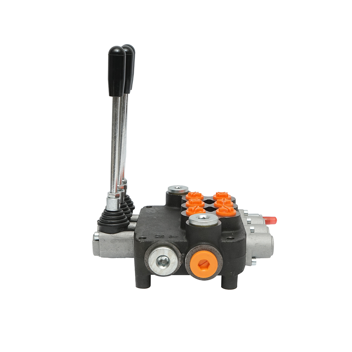 Distribuitor hidraulic cu 3 manete debit 80L/min cu levier si reductie inclusa -15 /+80 Breckner Germany - imagine 4