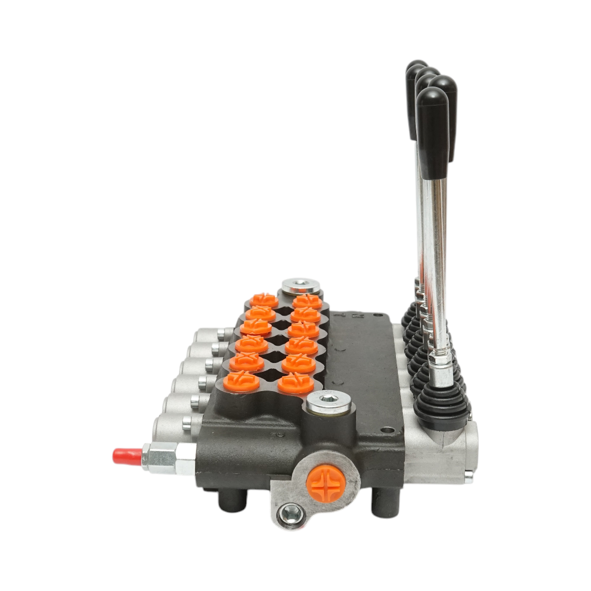 Distribuitor hidraulic cu 6 manete incluse debit 80L/min, 15 /+80 Breckner Germany - imagine 3