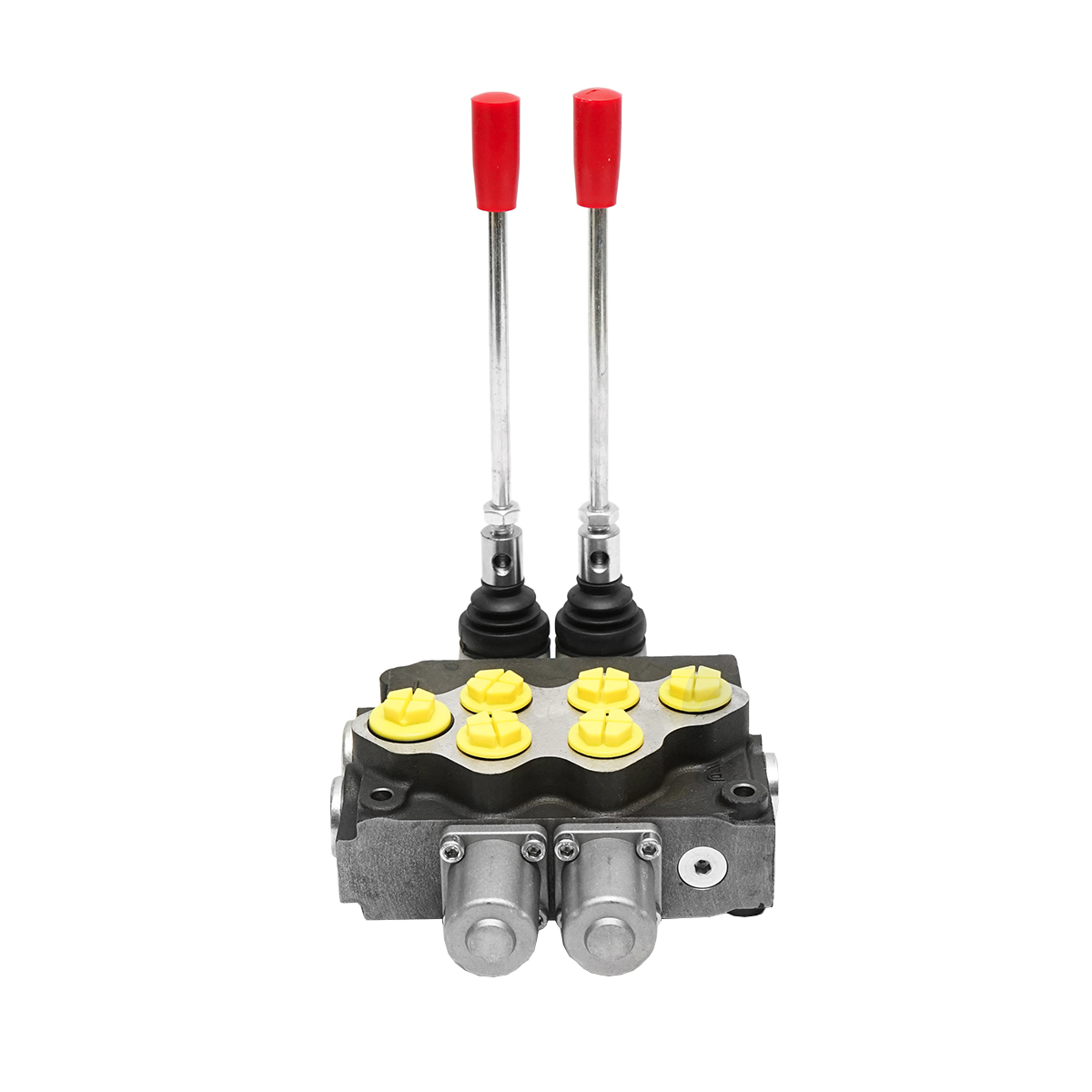 Distribuitor hidraulic cu 2 manete supapa de siguranta SD11 debit 80L/min levier si reductie -15 /+80 Breckner Germany - imagine 3