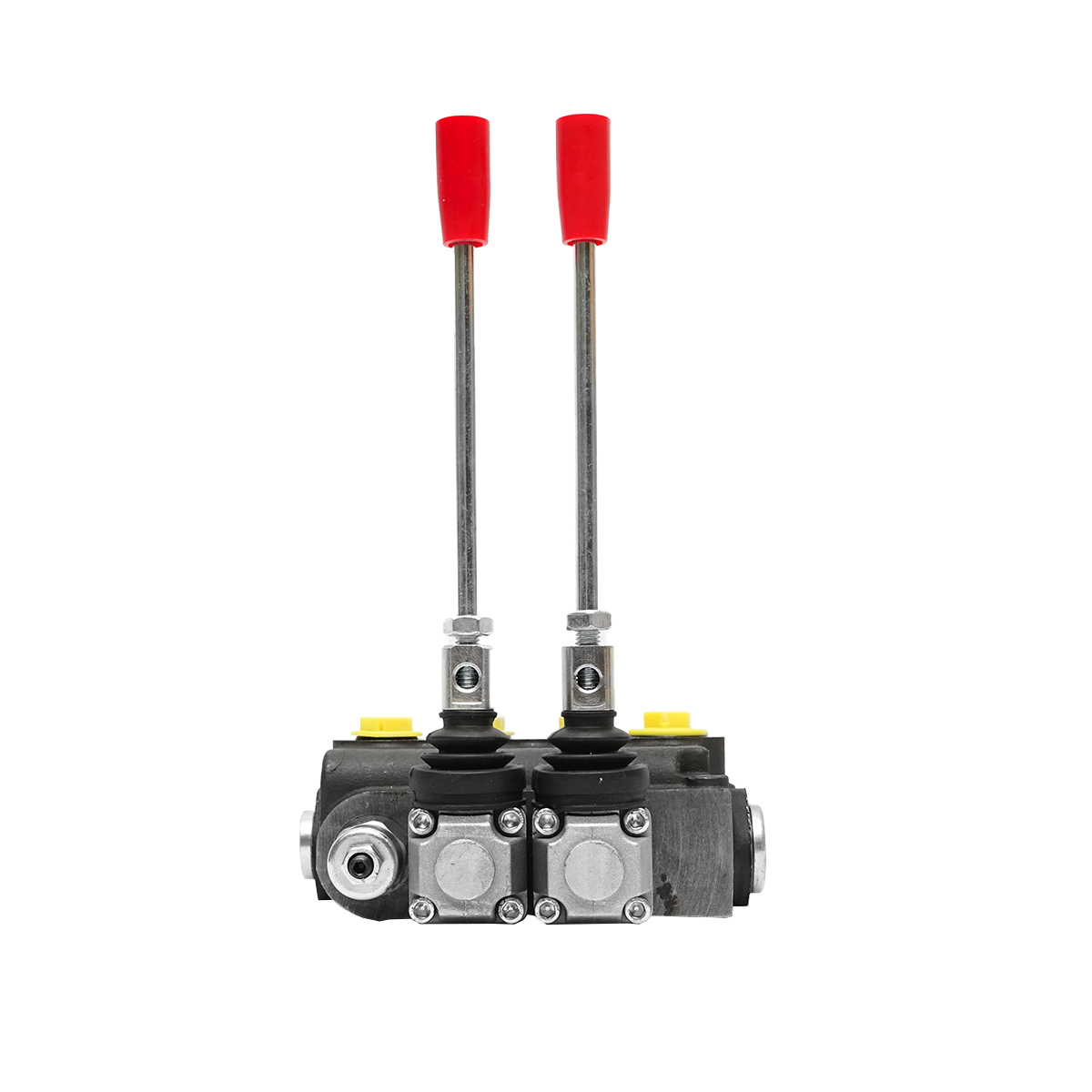 Distribuitor hidraulic cu 2 manete supapa de siguranta SD11 debit 80L/min levier si reductie -15 /+80 Breckner Germany - imagine 4