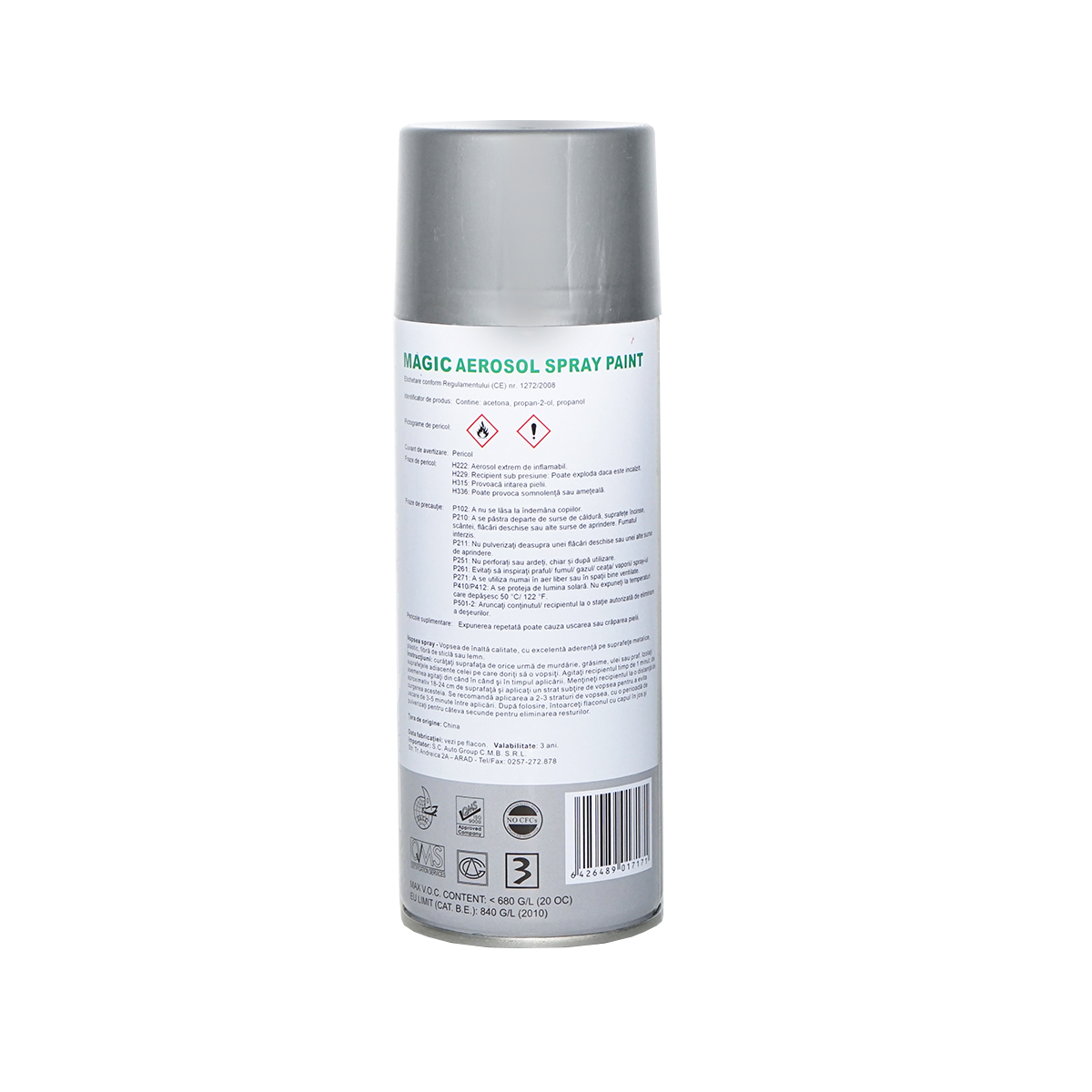Spray vopsea Magic argintiu 036 450 ml - imagine 3