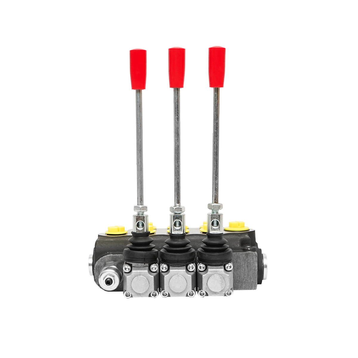 Distribuitor hidraulic cu 3 manete supapa de siguranta SD11 debit 80L/min levier si reductie -15 /+80 Breckner Germany - imagine 4