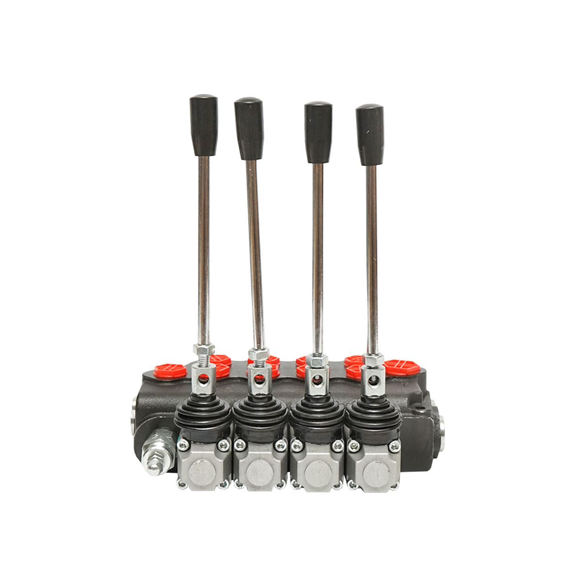 Distribuitor hidraulic cu 4 manete supapa de siguranta SD11 debit 80L/min levier si reductie -15 /+80 Breckner Germany - imagine 4
