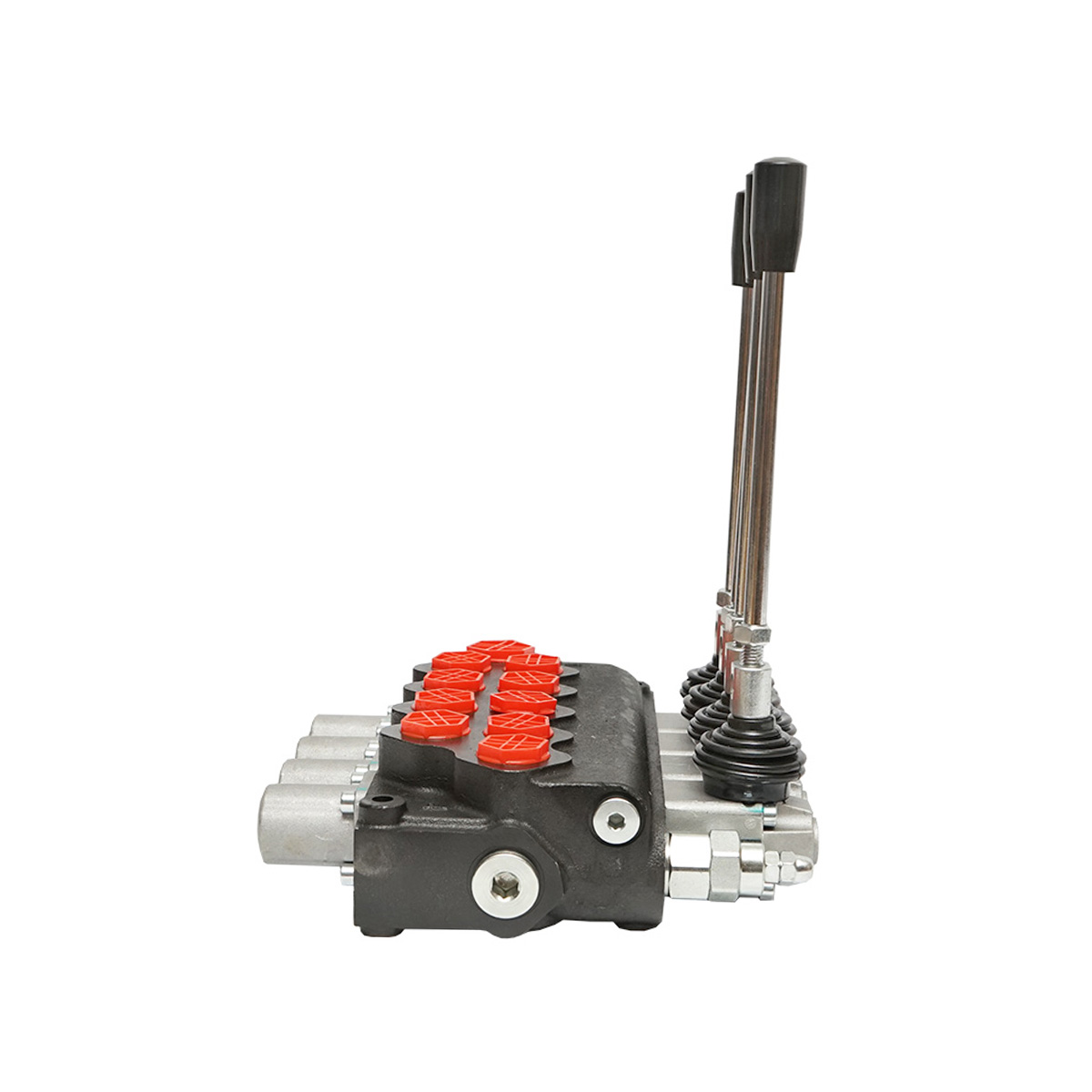 Distribuitor hidraulic cu 4 manete supapa de siguranta SD11 debit 80L/min levier si reductie -15 /+80 Breckner Germany - imagine 2