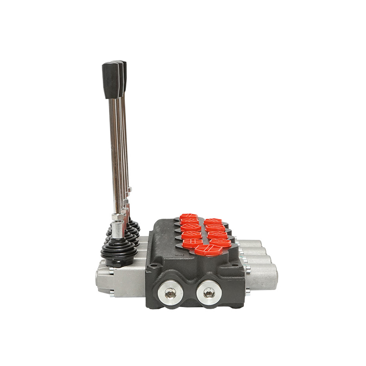 Distribuitor hidraulic cu 4 manete supapa de siguranta SD11 debit 80L/min levier si reductie -15 /+80 Breckner Germany - imagine 3