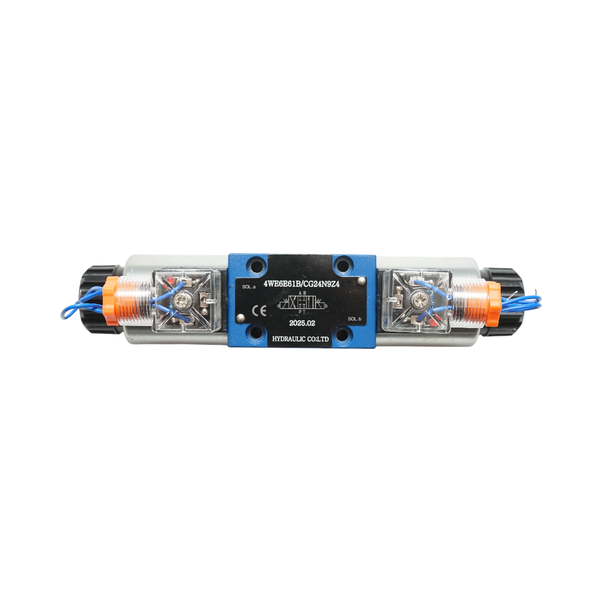 Electrovalva directionala 24VDC 25W pentru 6 cai control debit instalatii hidraulice HDQX126J 4WE6J61B CG12N9Z4 - imagine 3