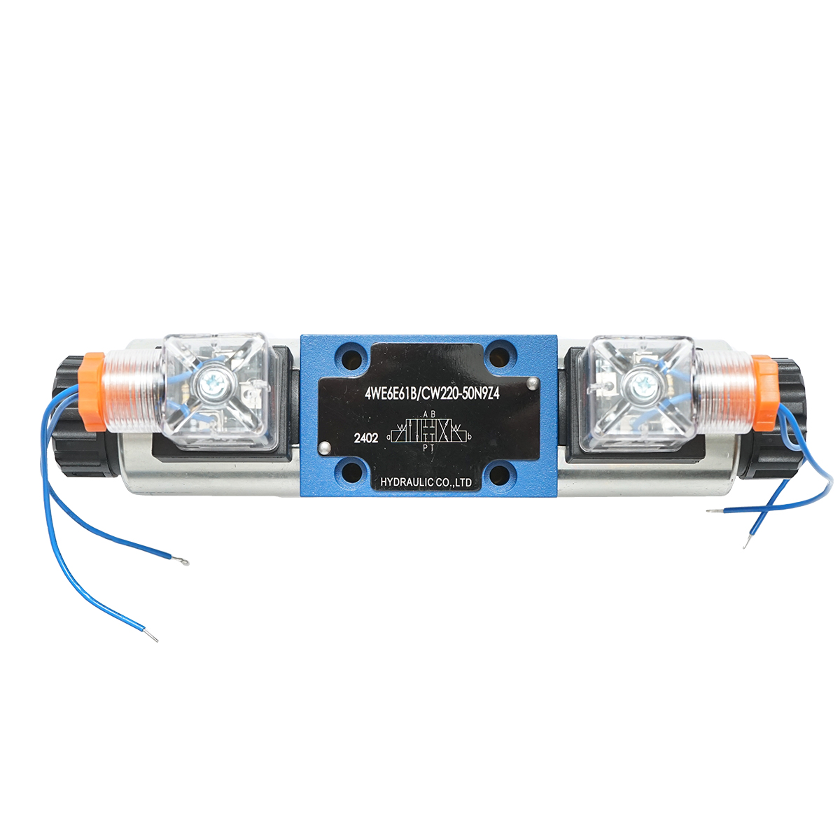 Electrovalva directionala AC220V pentru 6 cai control debit instalatii hidraulice HDQX2206E 4WE6E61B CW220-50N9Z4 - imagine 3