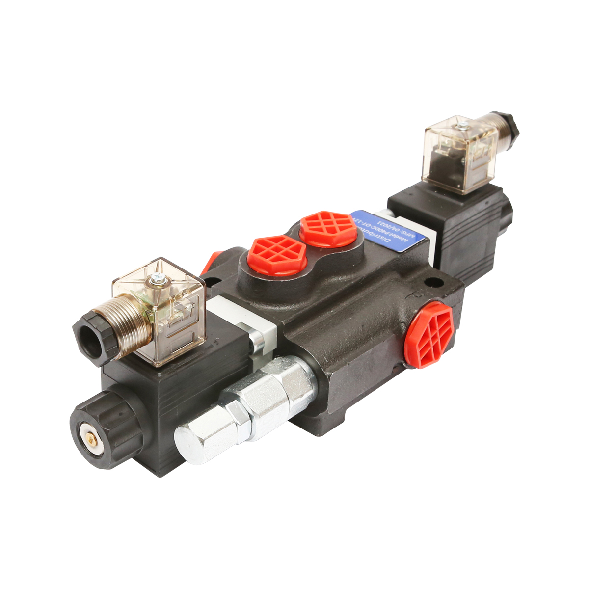 Distribuitor hidraulic P40 electromagnetic cu 1 cale, 12V Breckner Germany - imagine 3
