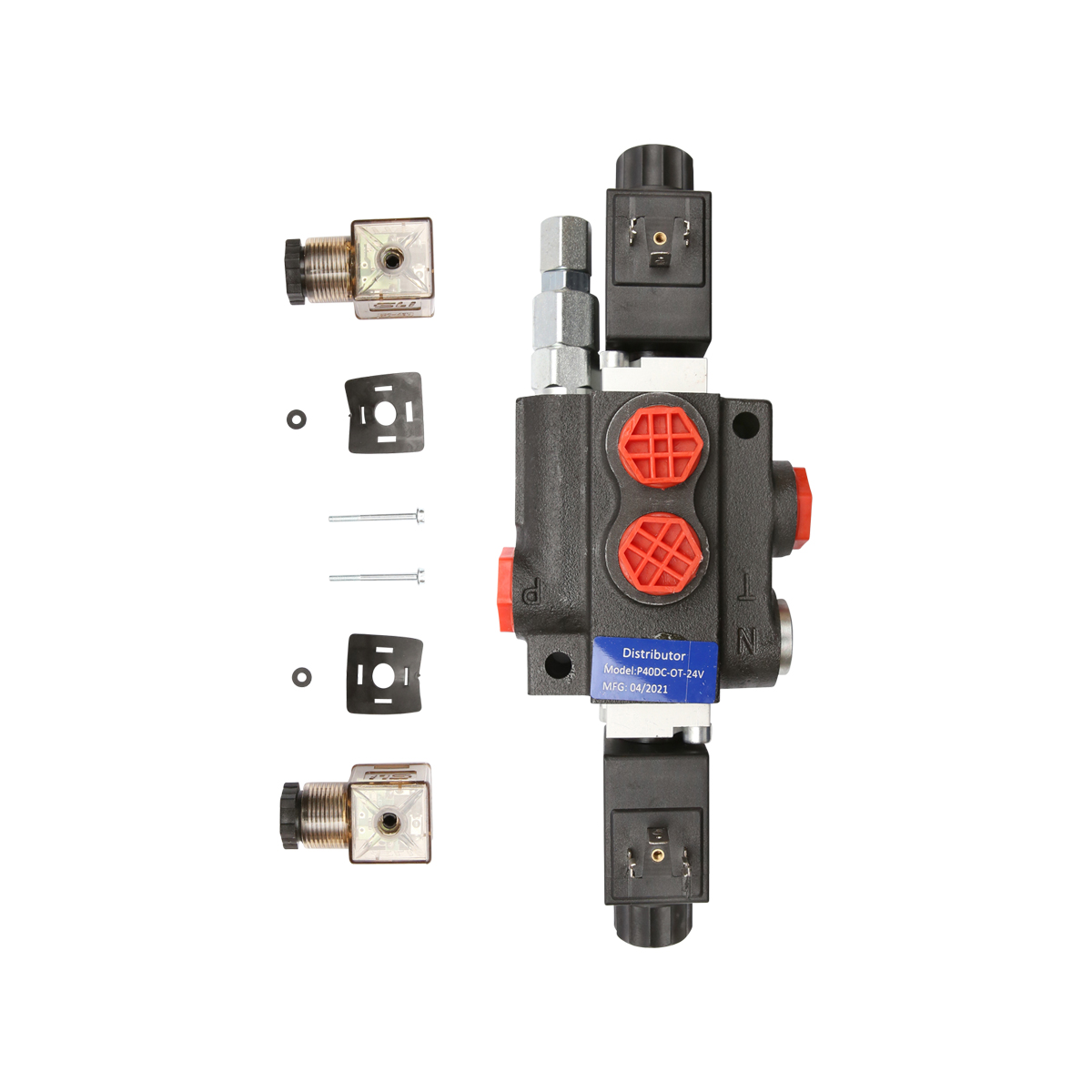 Distribuitor hidraulic P40 electromagnetic cu 1 cale, 24V Breckner Germany - imagine 4