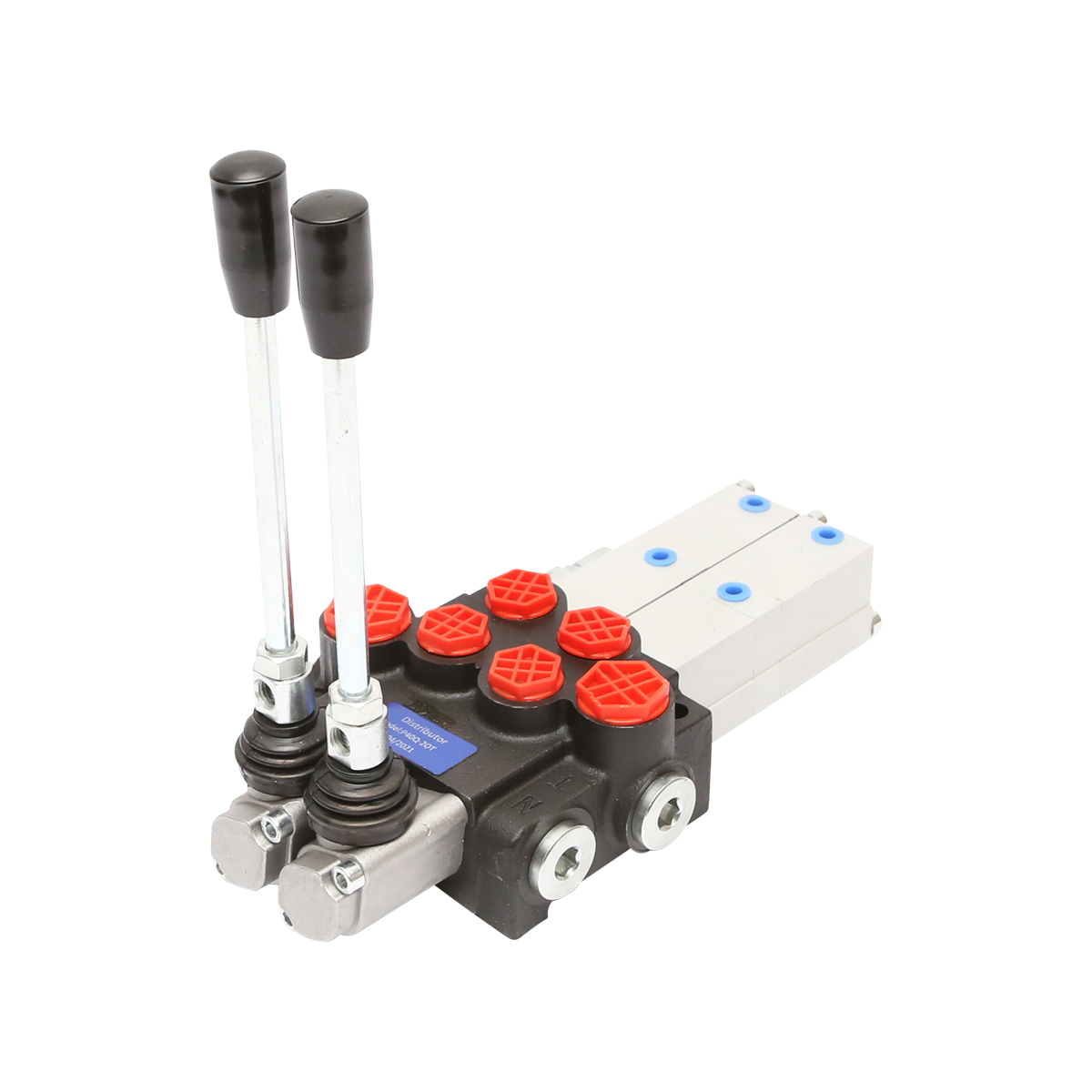 Distribuitor hidraulic P40 pneumatic cu 2 cai Breckner Germany - imagine 4