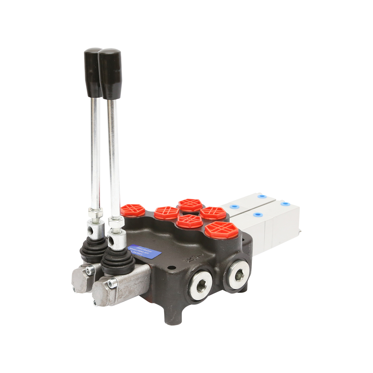 Distribuitor hidraulic P80 pneumatic cu 2 cai Breckner Germany - imagine 4