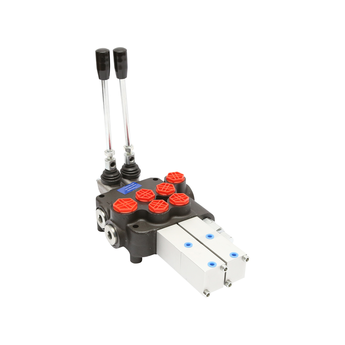 Distribuitor hidraulic P80 pneumatic cu 2 cai Breckner Germany - imagine 2