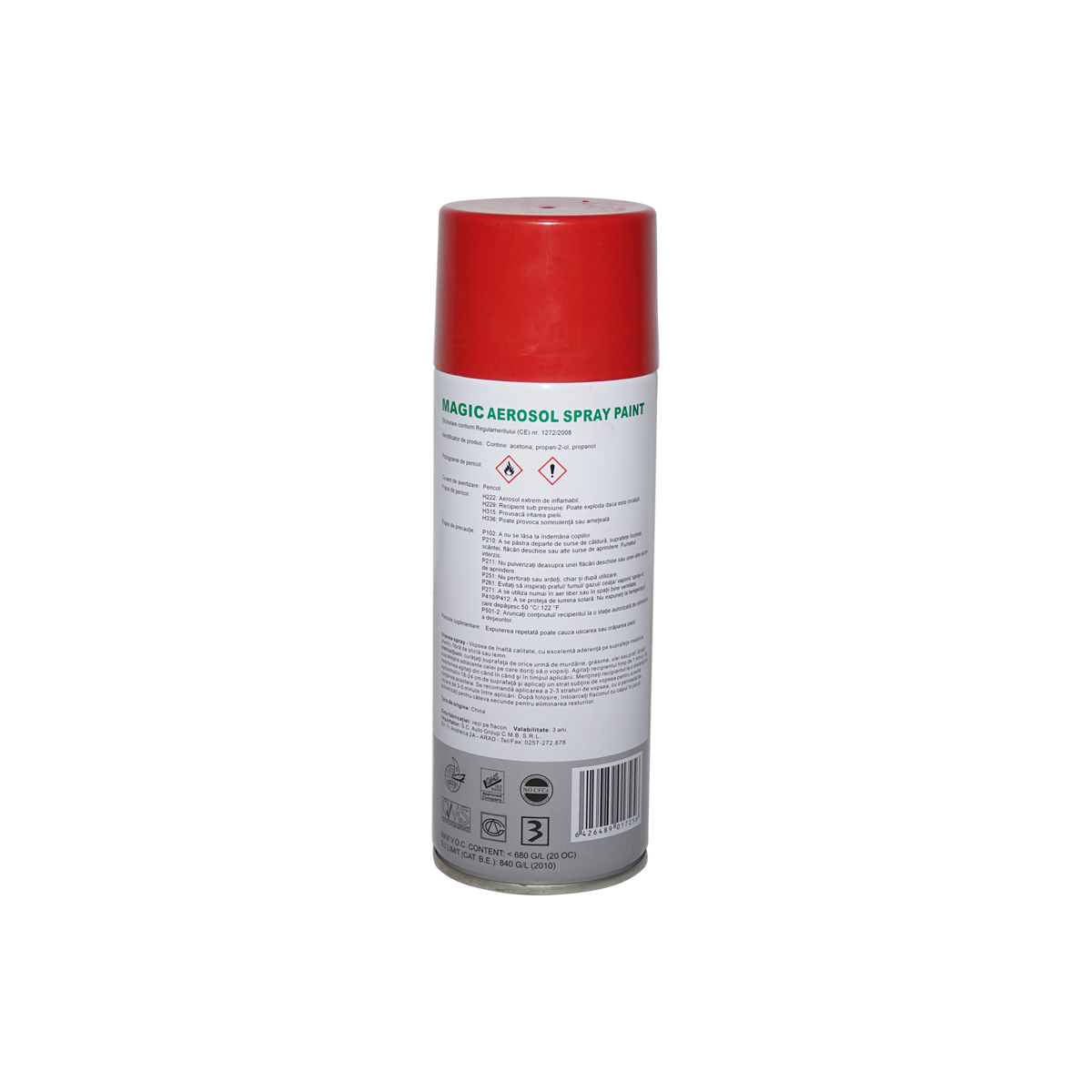 Spray vopsea Magic rosu 250 450 ml - imagine 2
