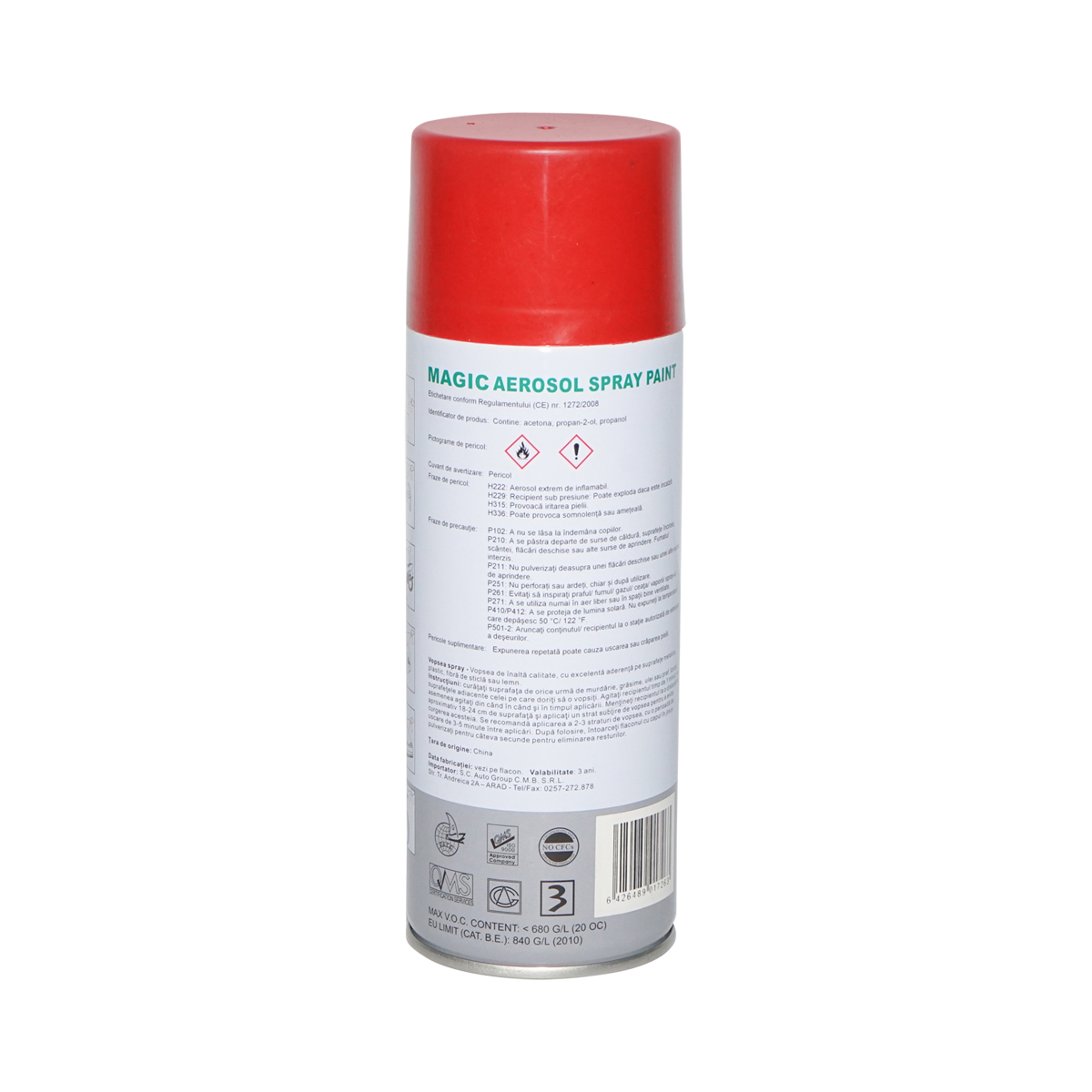 Spray vopsea Magic rosu 270 450 ml - imagine 3