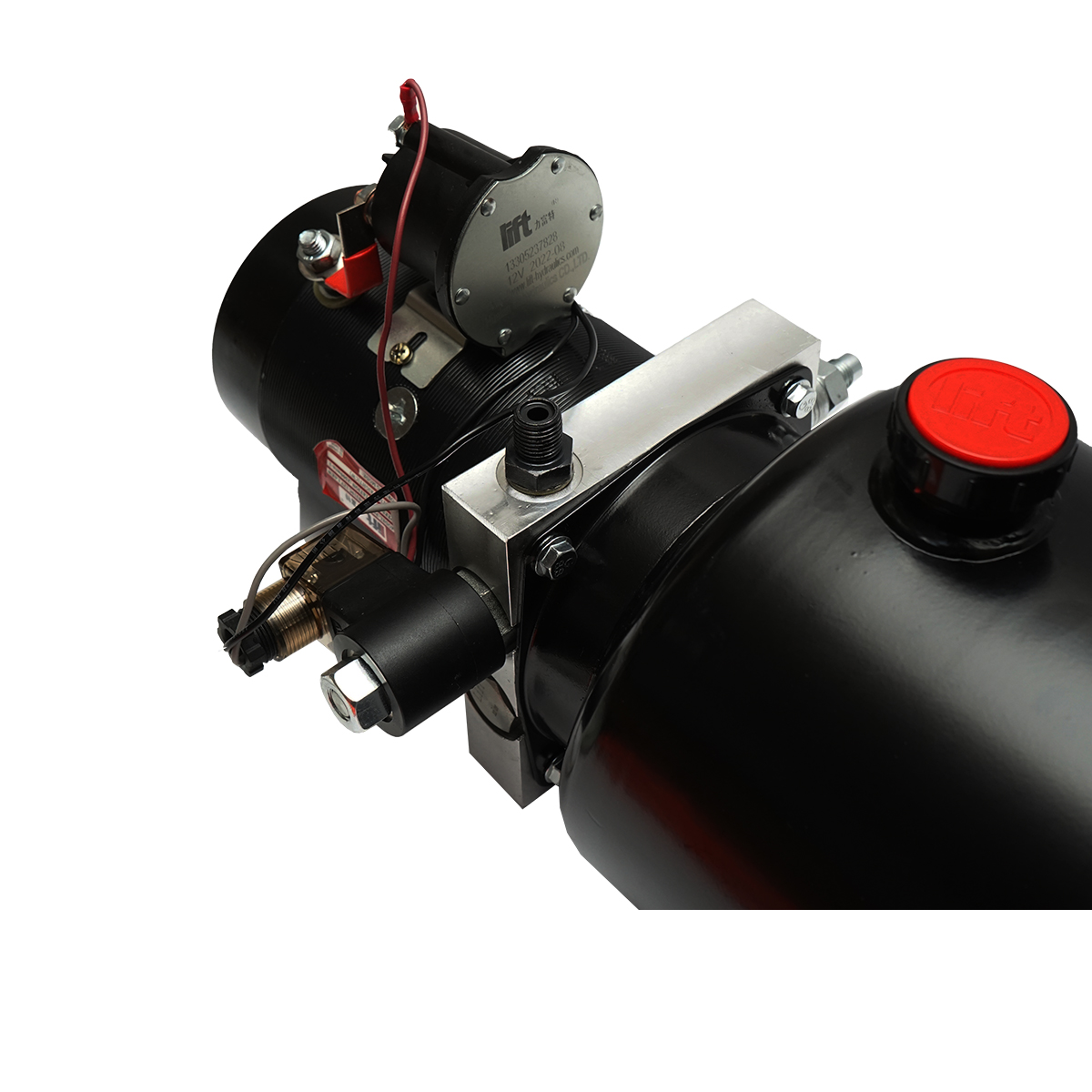 Pompa basculare 12V, 1.6kW 160 bar cu rezervor metalic 10L Breckner Germany - imagine 5