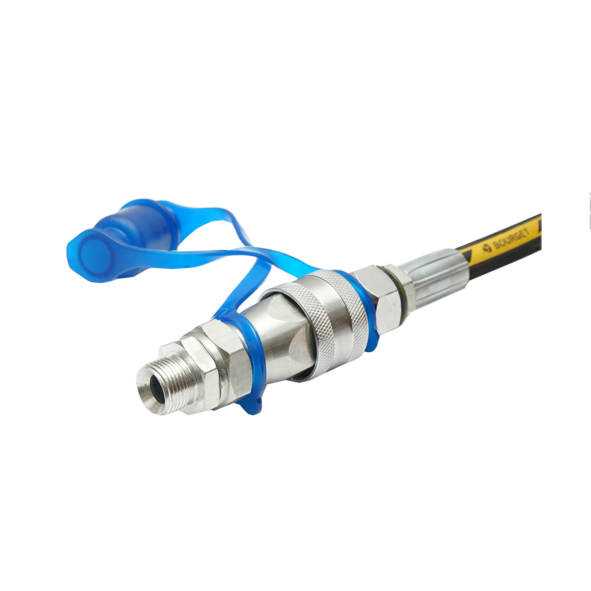 Furtun presiune sertizat pentru tirant hidraulic 770mm 1/2 NPT-5/8-18 UNF - imagine 2