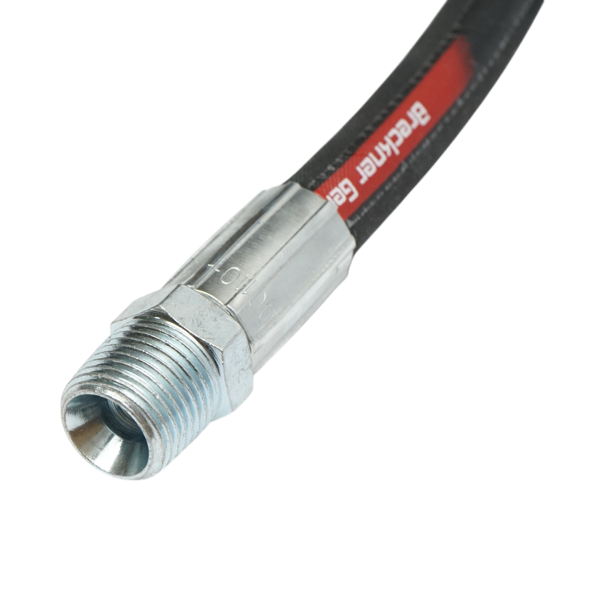 Furtun presiune sertizat pentru tiranti hidraulici 70cm cu armaturi  1/2 + 3/8 si supapa mos - imagine 5