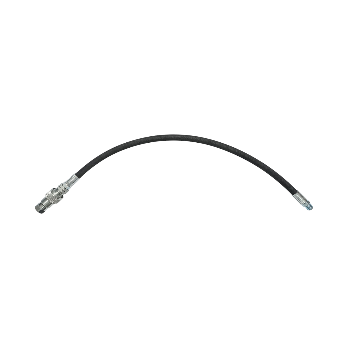 Furtun presiune sertizat pentru tiranti hidraulici 70cm cu armaturi  1/2 + 3/8 si supapa mos - imagine 2