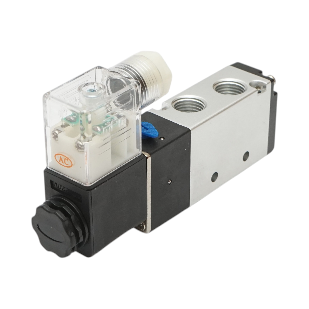 Electrovalva pneumatica 2 circuite 1/4, AC220V IP65 - imagine 3