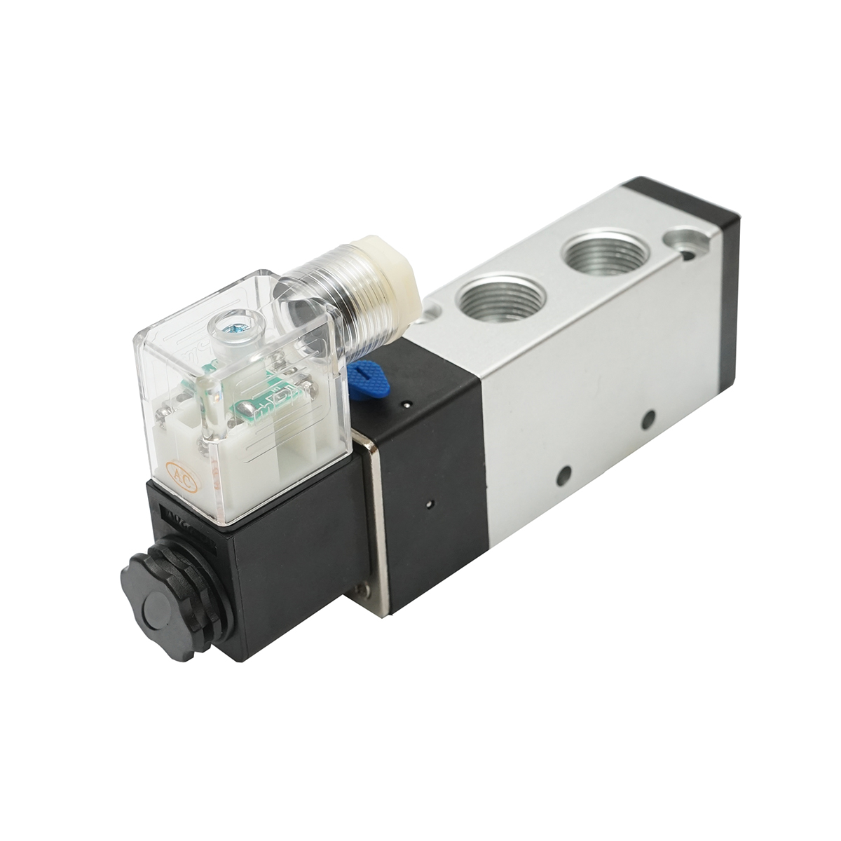 Electrovalva pneumatica 5 cai, 2 pozitii G 3/8, AC 220V IP65 Tractor Forestier - imagine 3