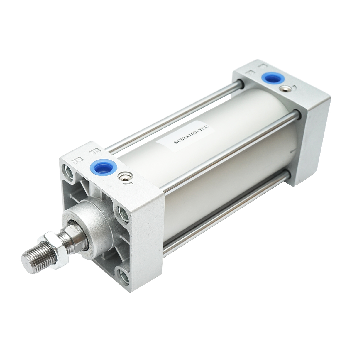 Cilindru pneumatic aluminiu fi 63mm, cursa 100mm - imagine 2